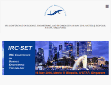 Tablet Screenshot of ircset.org